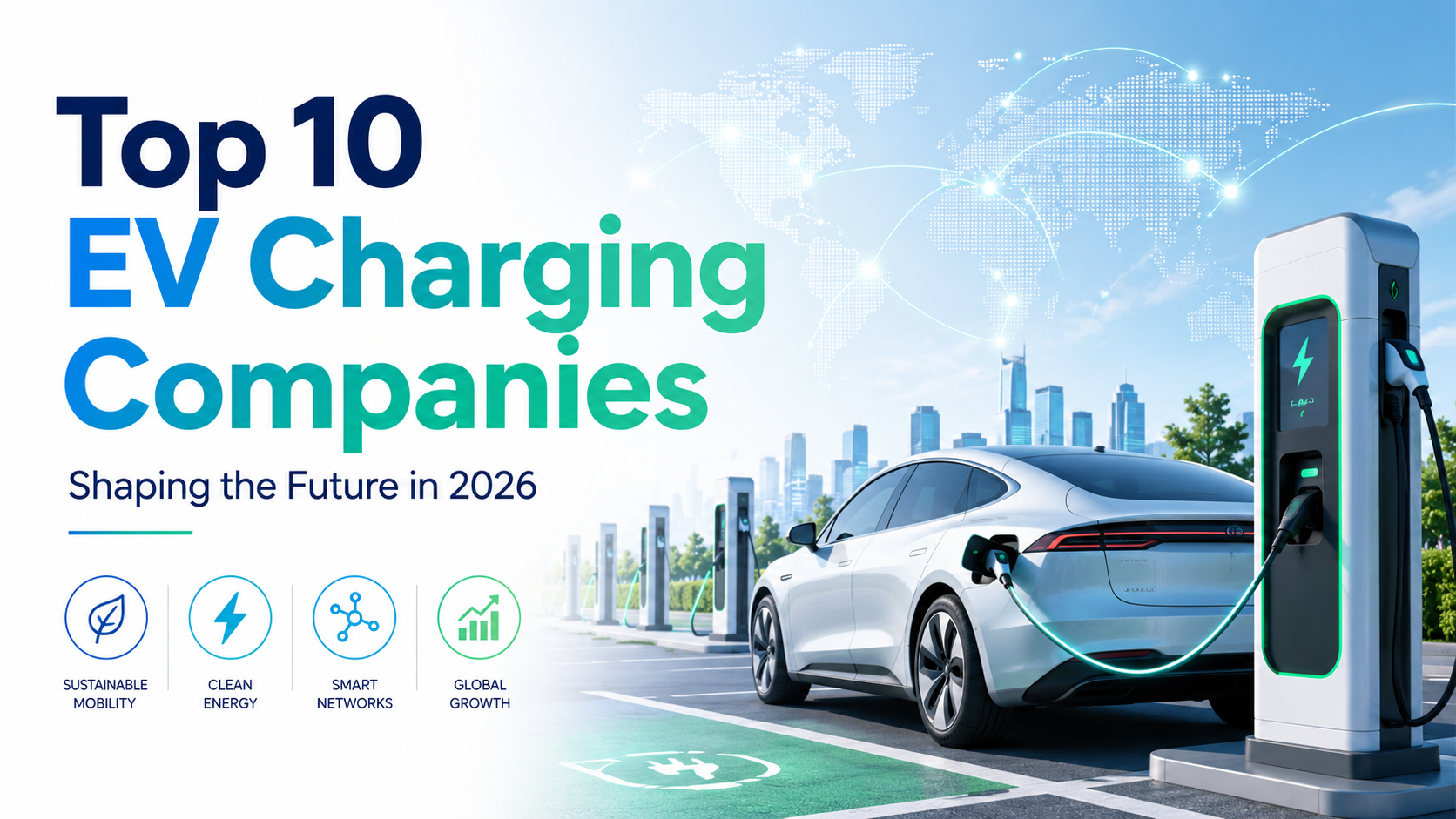 A j&ouml;vőt alak&iacute;t&oacute; 10 legjobb elektromos t&ouml;ltő c&eacute;g 2026-ban