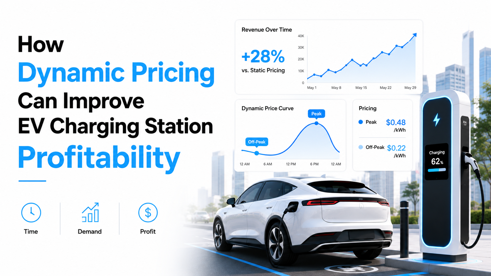 Dynamic Pricing သည် EV အားသွင်းစခန်း Profitability.png ကို မည်ကဲ့သို့ မြှင့်တင်နိုင်မည်နည်း။